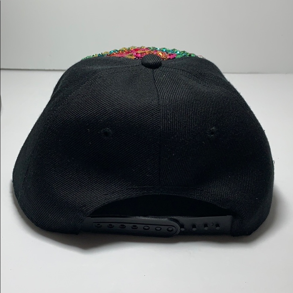 Black Snapback With Multi-Colored Studs - image 8